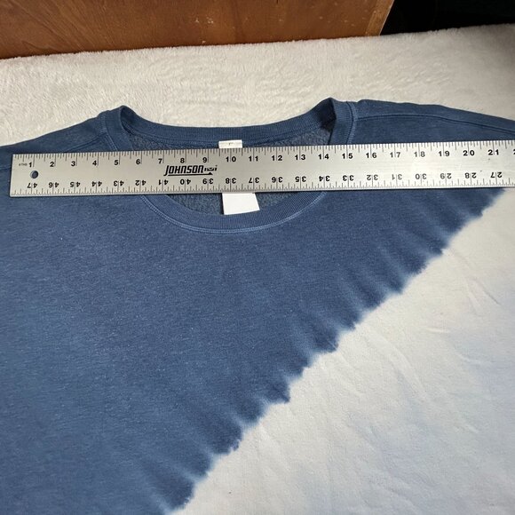 LIVI Womens Crew-Neck Sweatshirt 30/32 Blue Skyride Colorblock Pullover New - Picture 7 of 9